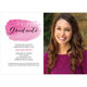 Pink Graduate Swash Photo Graduation Invitations Image 4 of 5